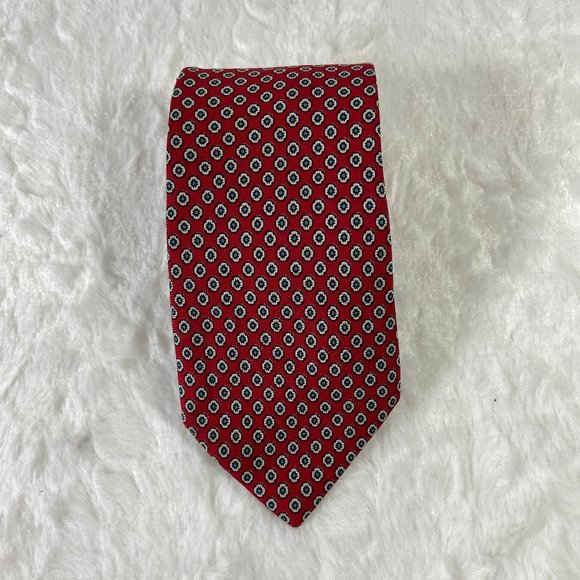 Vintage Kenneth Gordon Nordstrom Neck Tie 100% Silk USA Handprinted Italy - Picture 3 of 5